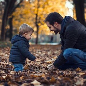 parent being kind to son